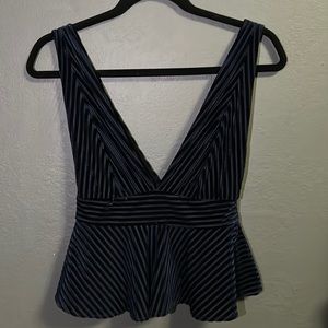 Cute royal blue velour urban outfitter blouse !